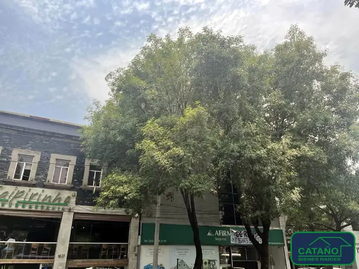 Edificio de oficinas, 4 niveles, PB para Banco, San Angel, Revolucion (1/6)